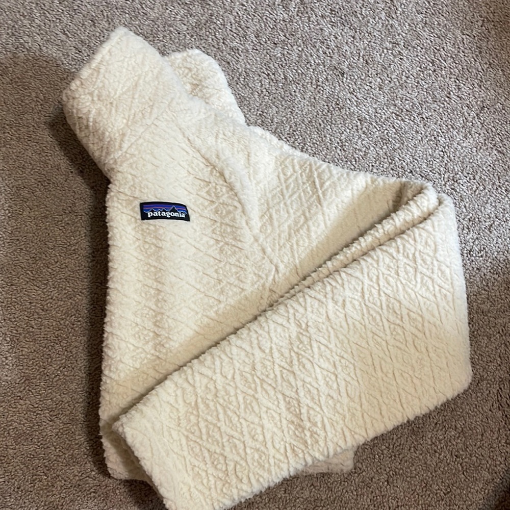 Patagonia Cream Sherpa Pullover Hoodie